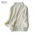 KELECOCO经典烟管半高领羊毛衫D8801(白色 S)第5张高清大图