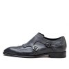 EVDUING 2013 新款  正品 商务正装皮鞋 高级* 定制皮鞋(黑色 38)