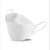 一次性独立包装立体口罩透气鱼型布四层防护kf94柳叶鱼嘴口罩熔喷面罩(白色10片装 一包)第5张高清大图