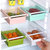 红凡 冰箱保鲜隔板层分类收纳架塑料厨房抽屉式置物盒食品储物盒置物架(粉色 1个装)第2张高清大图