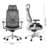 云艳YY-LCL1274 办公椅人体工学椅网布椅转椅经理椅会议椅灰白色(默认 默认)第3张高清大图