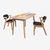 好事达戈菲尔白橡木餐桌椅 1.2米小户型饭桌 实木一桌四椅(一桌四椅（PU）)第5张高清大图