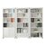 韩式书柜70组合书架80儿童书橱90多功能厅柜现代简约田园白色书桌(180高中隔五层（80宽）)第5张高清大图