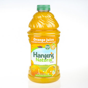 美国进口汉森hansens橙汁189l