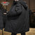 公牛世家中长款羽绒服男款外套，2色可选(黑色 XL)第9张高清大图