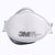3M 口罩FFP2级9320折叠式头戴式呼吸阀防护口罩防雾霾PM2.5防尘 20个/盒第3张高清大图