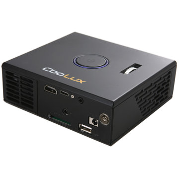 酷乐视（Coolux）UTV（标准版） LED微型投影机（黑色）【真快乐自营    品质保障  （1024*768分辨率，支持HDMI输入，画面更加清晰锐利  支持货到付款】