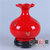 中国龙瓷德化白瓷 陶瓷工艺礼品瓷 艺术瓷器礼品摆件  21cm荷口瓶-红(花开富贵)ZGH0067第2张高清大图