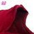 曲慕QuMu V领保暖背心女加绒加厚冬 美体塑身外穿打底衫无袖贴身保暖内衣上衣 QM7851-2(红色 均码)第4张高清大图