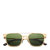 BOTTEGA VENETA镜框：金色镜片：绿色金属男士太阳镜BV0095S-003 时尚百搭第2张高清大图