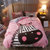 黛格床上用品加厚保暖法莱绒法兰绒四件套 床品套件(粉色斑马 默认)第3张高清大图