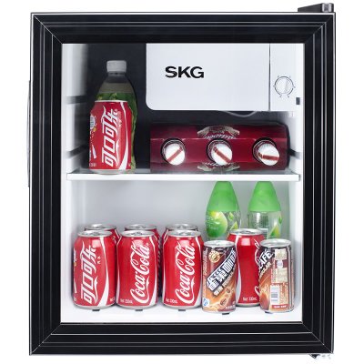 SKG DB3506 46升 机械式恒温 透明玻璃门 直冷定频小冰箱