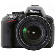 Nikon 尼康 单反相机 D5300VR(18-105) KIT+8G+包 黑色 高百万像素传感器
