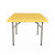 【京好】折叠桌子 折叠餐桌 现代简约环保便携式多功能折叠书桌D162(黄色长76宽50桌子 快递送货)第2张高清大图
