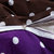 闺之恋家纺 纯棉活性波点四件套 波点双拼四件套 床笠款 适用于1.8米床(咖啡深紫 1.8米被套款)第3张高清大图