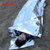 铝箔保温睡袋储水器户外野营防辐射隔热睡毯急救救生自救反光取暖第5张高清大图