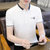 X17男士polo衫夏季新款高端翻领短袖t恤衫韩版潮流薄款上衣XCF0042(黑色 M)第6张高清大图