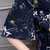 VEGININA 韩版显瘦女士短袖上衣碎花雪纺衫 9450(图片色 XXL)第5张高清大图