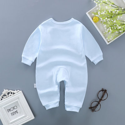 婴儿连体衣服春秋夏季女宝宝哈衣0纯棉6长袖