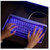 BINYEAE 蓝牙玻璃键盘LED背光灯触摸触控键盘电脑手机苹果无线键盘(红色)第5张高清大图