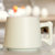 豪峰陶瓷马克杯杯子咖啡杯牛奶杯水杯带盖勺广告杯可加印logo(浅绿工字杯配盖勺)第2张高清大图
