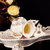 咖啡杯欧式茶具套装 英式下午茶骨瓷套装 陶瓷咖啡具套装雕刻玫瑰礼盒包装(默认)第3张高清大图