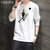 CaldiceKris （中国CK）秋季纯棉潮流休闲圆领长袖T恤 CK-FS1102第4张高清大图
