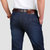 127春夏新款战地吉普AFS JEEP弹力直筒牛仔裤 男士中腰牛仔长裤(深蓝色 30)第5张高清大图