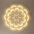 美吉特 LED吸顶灯简约现代 客厅圆形吸顶灯具 艺术圆形卧室花形温馨吸顶灯餐厅奢华水晶灯(1M 120W 白光)第3张高清大图