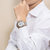 天梭（TISSOT） 手表男 PRS200系列钢带时尚商务休闲防水石英表男士(金色)第3张高清大图