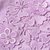 烟花烫XW2017秋装新品女装显瘦收腰立体贴花毛呢连衣裙 紫熏(紫色 XXXL)第3张高清大图