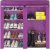 超大组合鞋柜五层7格二合一防尘鞋柜HBY0502T(紫色)第3张高清大图