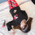 霓美舒 睡衣女可外穿韩版卡通清新学生睡衣长袖套装薄款宽松家居服(XX 612#红裤米奇（黑色） L码)第2张高清大图