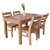 原木色现代中式小户型餐桌椅组合橡胶木实木桌子长方形桌椅(CZ195+YZ397一桌六椅 默认)第4张高清大图
