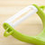 康巴克陶瓷水果刀削皮刀两件套装瓜果去皮器刨刀刮皮刀厨房用具(绿色)第5张高清大图