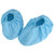 谋福 加厚型防静电胶底鞋套 可多次水洗 重复使用 涤纶长丝 透气 防滑鞋套防尘保暖(蓝色 L)第2张高清大图