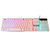 吉选(GESOBYTE) KB860悬浮有线键盘彩虹版机 白色第5张高清大图