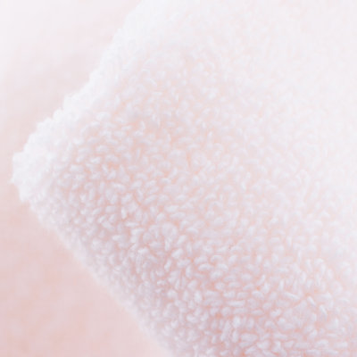 三利 纯棉缎档图腾纹样 方巾毛巾浴巾3件套 礼盒装(桃粉色)