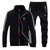 Adidas阿迪达斯三叶草运动服套装男士秋季新款休闲服外套长裤(黑色 L)第2张高清大图