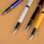 六色金属质感挂彩色喷漆炫彩中性笔定制 水笔签字笔第4张高清大图