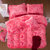 林妍法莱绒珊瑚绒四件套床上用品柔软保暖加厚防静电耐磨冬季适用1.2/1.5/1.8包邮(幸福满满 适用1.5米床)第2张高清大图