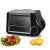 HDL航得龙（9116）多功能家用烘焙小型电烤箱 全自动迷你小烤箱1.5升(黑色 热销)第2张高清大图