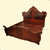 红木家具欧式1.8米双人红木床实木床带床头柜非洲红花梨木第2张高清大图