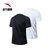 安踏跑步运动T恤透气吸湿夏季两件套3XL黑白 国美超市甄选第5张高清大图