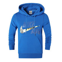 Nike耐克卫衣外套NIKE男子上衣女子运动跑步装休闲情侣款长袖(蓝色 女L)