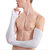 费凯丹 时尚户外防晒袖套 男女夏季护臂防紫外线半指手套(白色)第4张高清大图