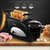 面包机早餐机烤面包机家用多士炉全自动多功能早餐机XB-8002(黑色)第2张高清大图