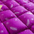 羽绒床垫床褥子加厚酒店鹅绒床垫榻榻米单双人学生宿舍可折叠床垫(紫色 150*200)第3张高清大图