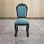 江曼美式实木餐椅皮椅酒店皮革椅子欧式雕花无扶手椅皮革软包椅子0.88m*0.50m*0.55m第2张高清大图