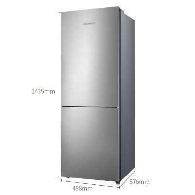 海信（Hisense）BCD-177F/Q 177升 双门双温 直冷式 冷藏冷冻 保鲜存储 静音节能 家用电冰箱(银)